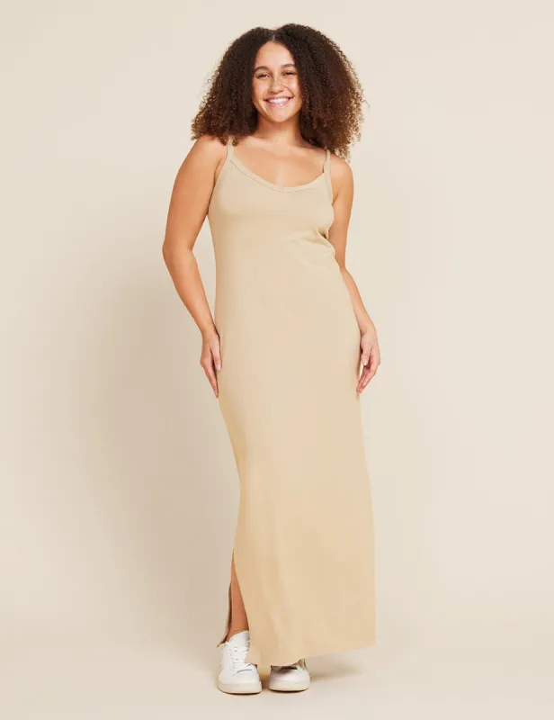 V-Neck Slip Dress - Stone sold by Boody Eco Wear