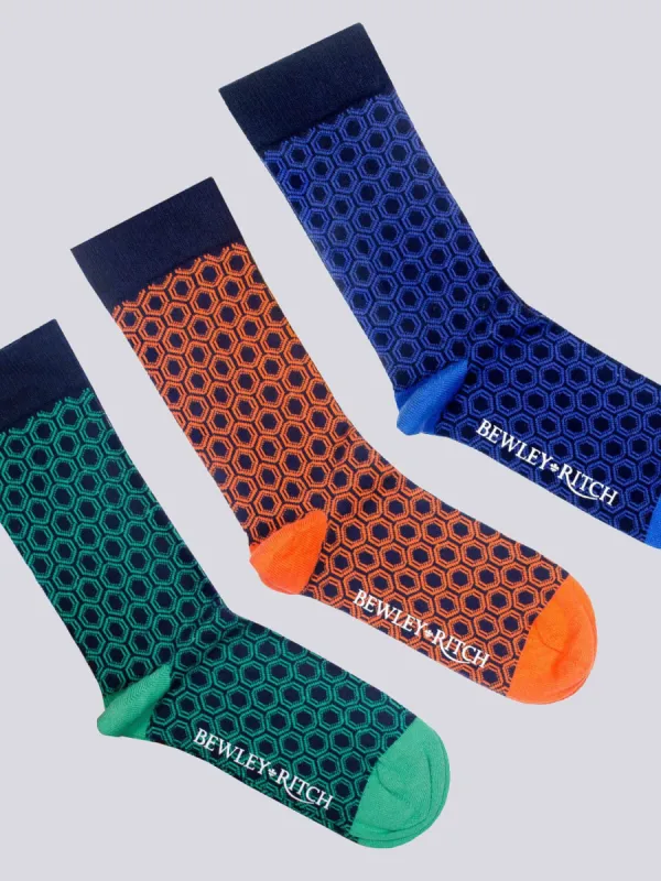 Hinlop Socks 3pk Multi sold by Brand Corner