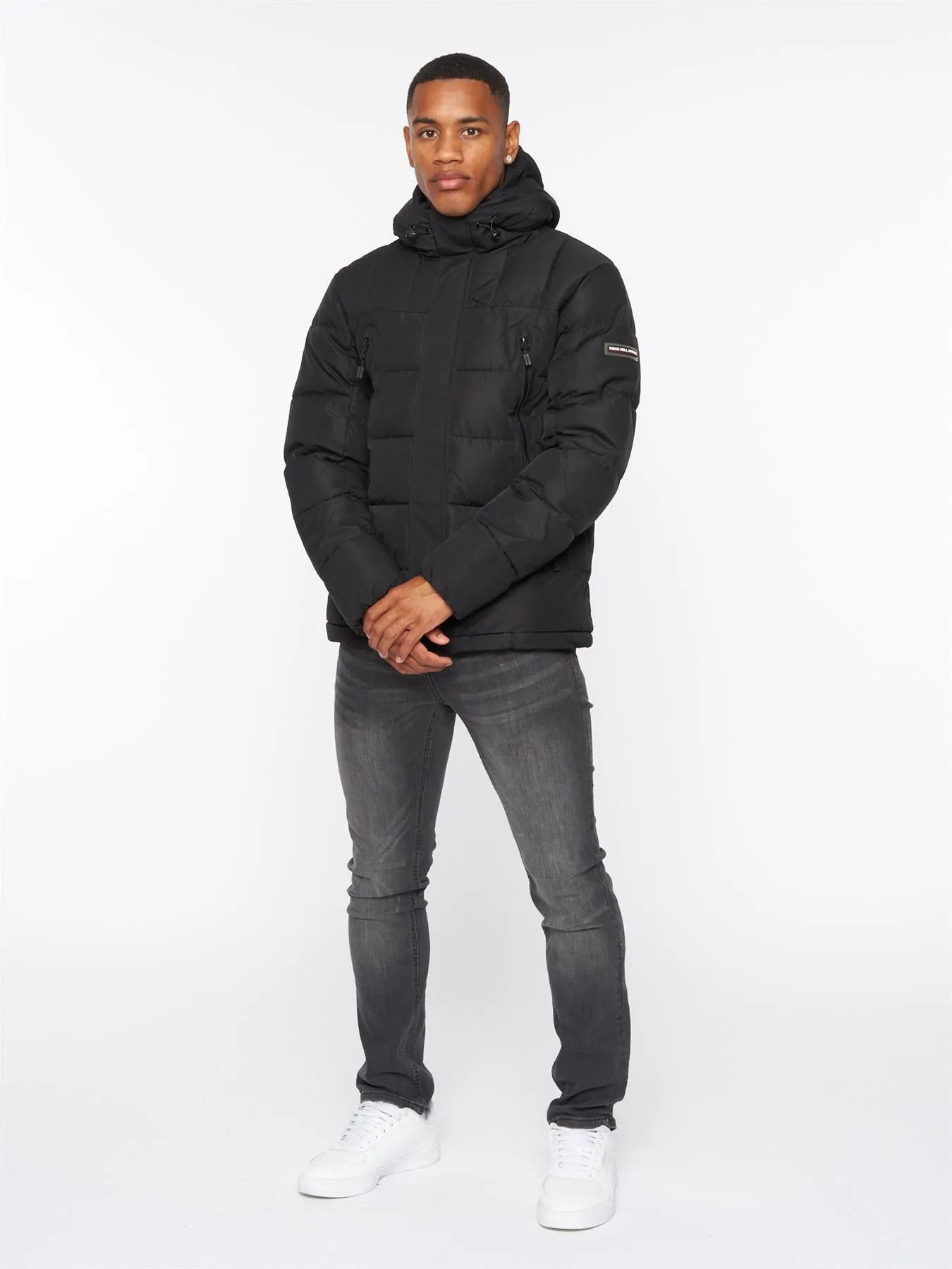 Deyton Short Puffer Jacket Black / Black sold by Brand Corner product image thumbnail 2
