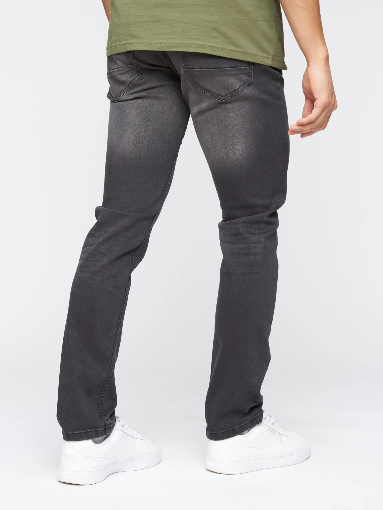 Crosshatch Mens Malcolm Slim Fit Jeans Dark Charcoal sold by Brand Corner product image thumbnail 4