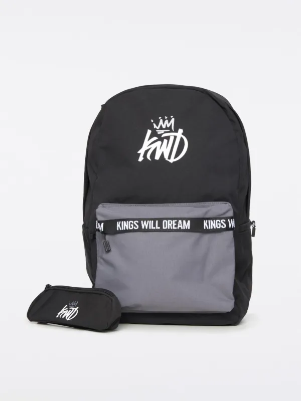 Grove Core Logo Backpack Blk/Gry Black sold by Brand Corner