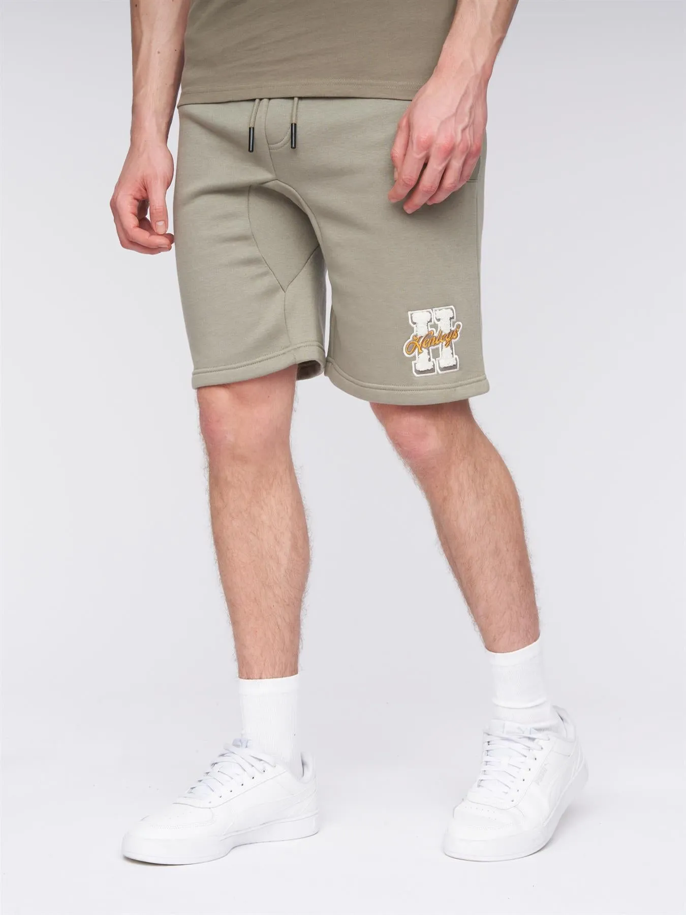 Mens Aitchen Jog Shorts Dusty Olive sold by Brand Corner product image thumbnail 2