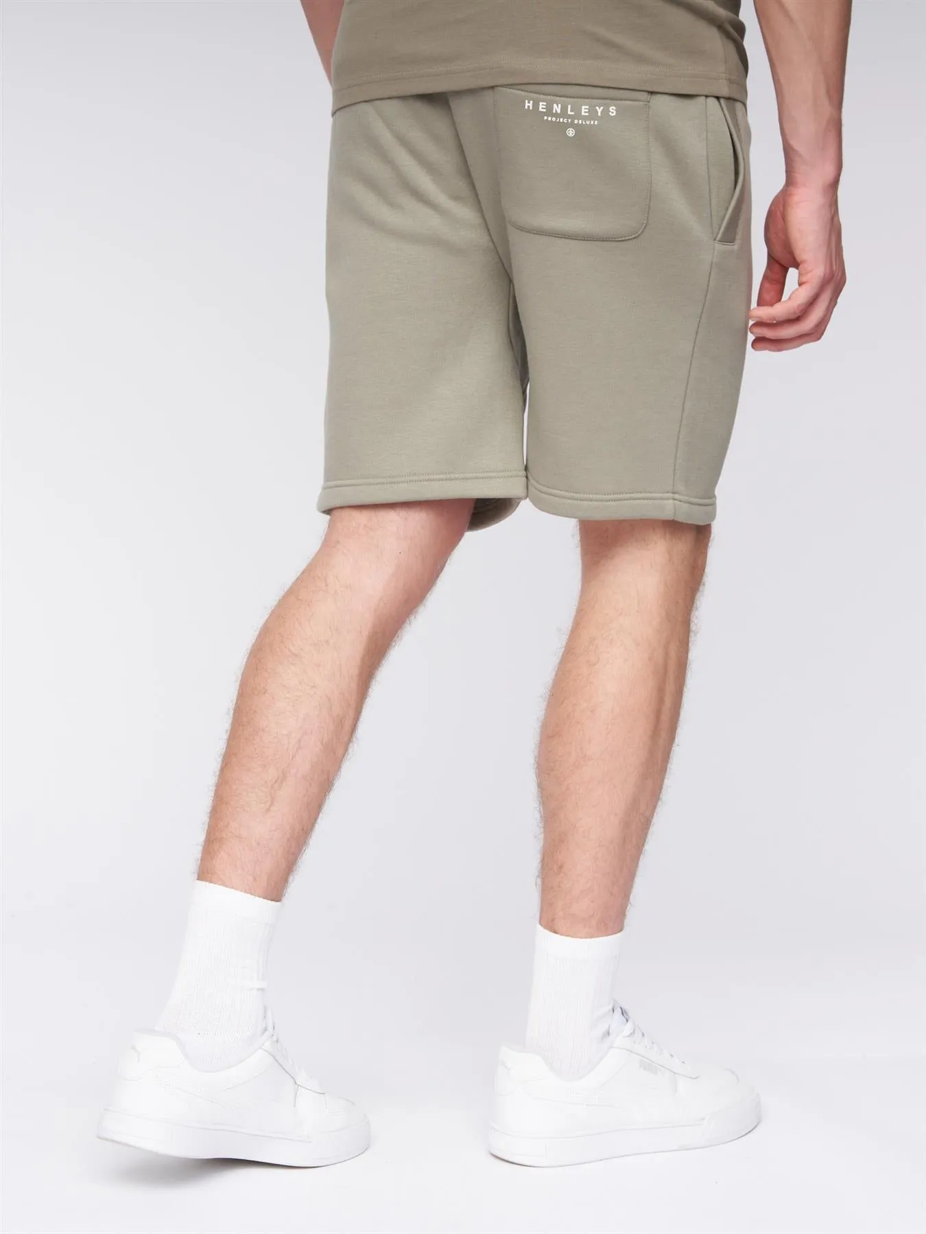 Mens Aitchen Jog Shorts Dusty Olive sold by Brand Corner product image thumbnail 4
