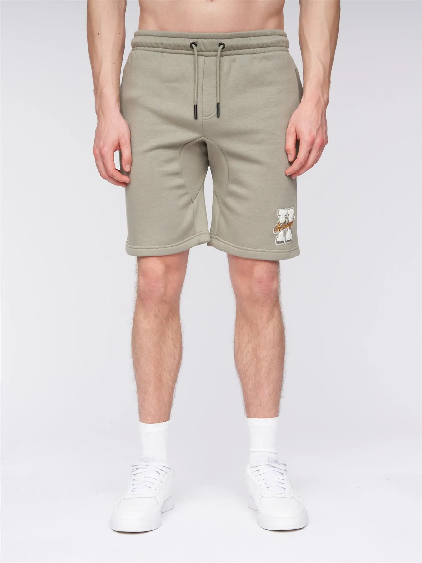 Mens Aitchen Jog Shorts Dusty Olive sold by Brand Corner