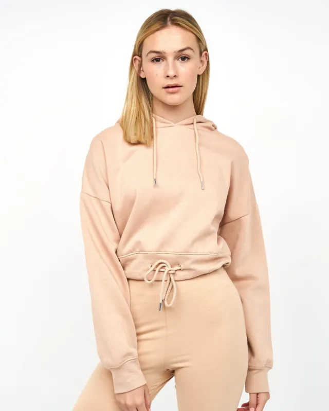 Juice Ladies Danica Crop Hoodie New Stone sold by Brand Corner