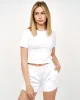 Juice Ladies Tilly Crop T-Shirt White sold by Brand Corner