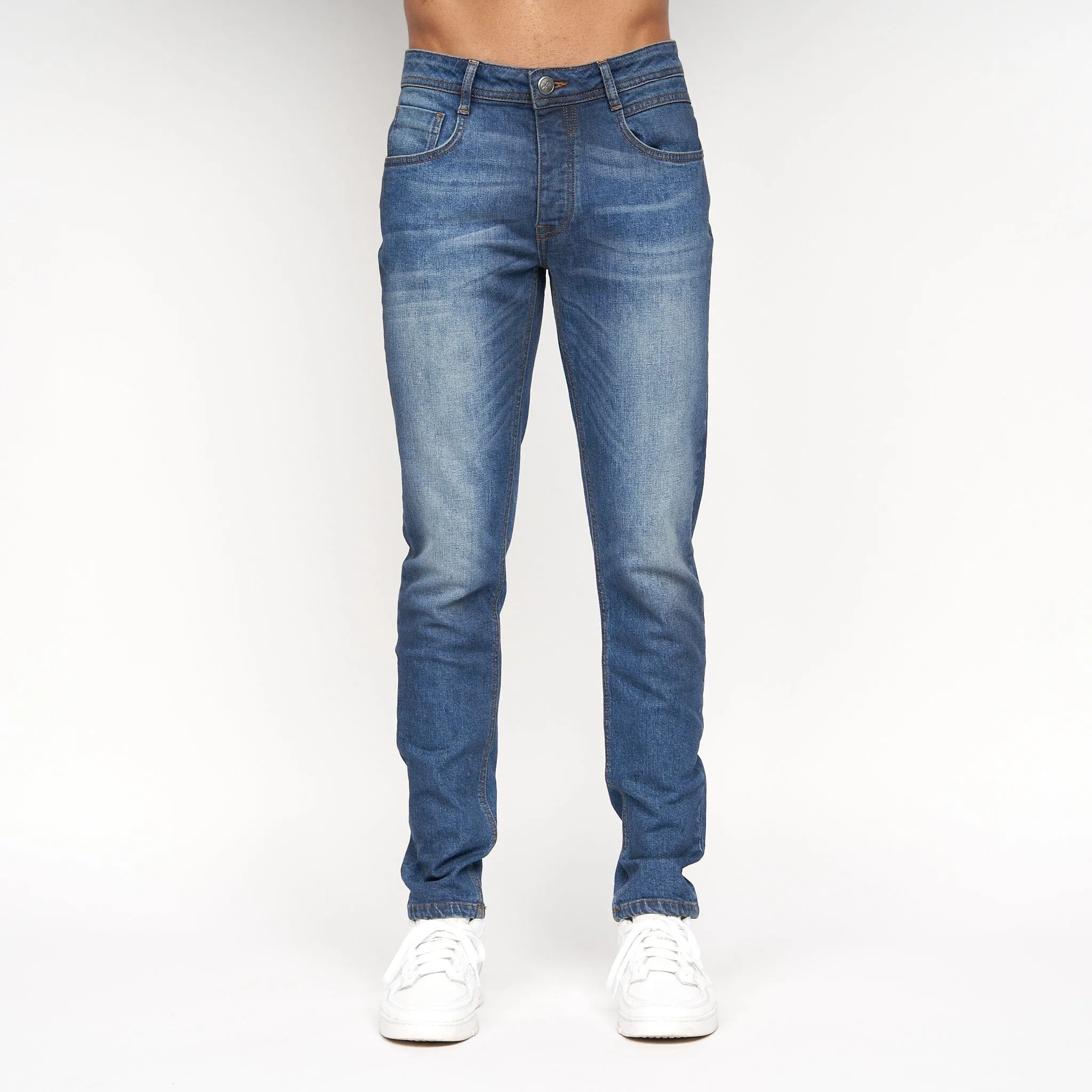 Crosshatch - Sheldons Slim Fit Jeans Stone Wash sold by Brand Corner