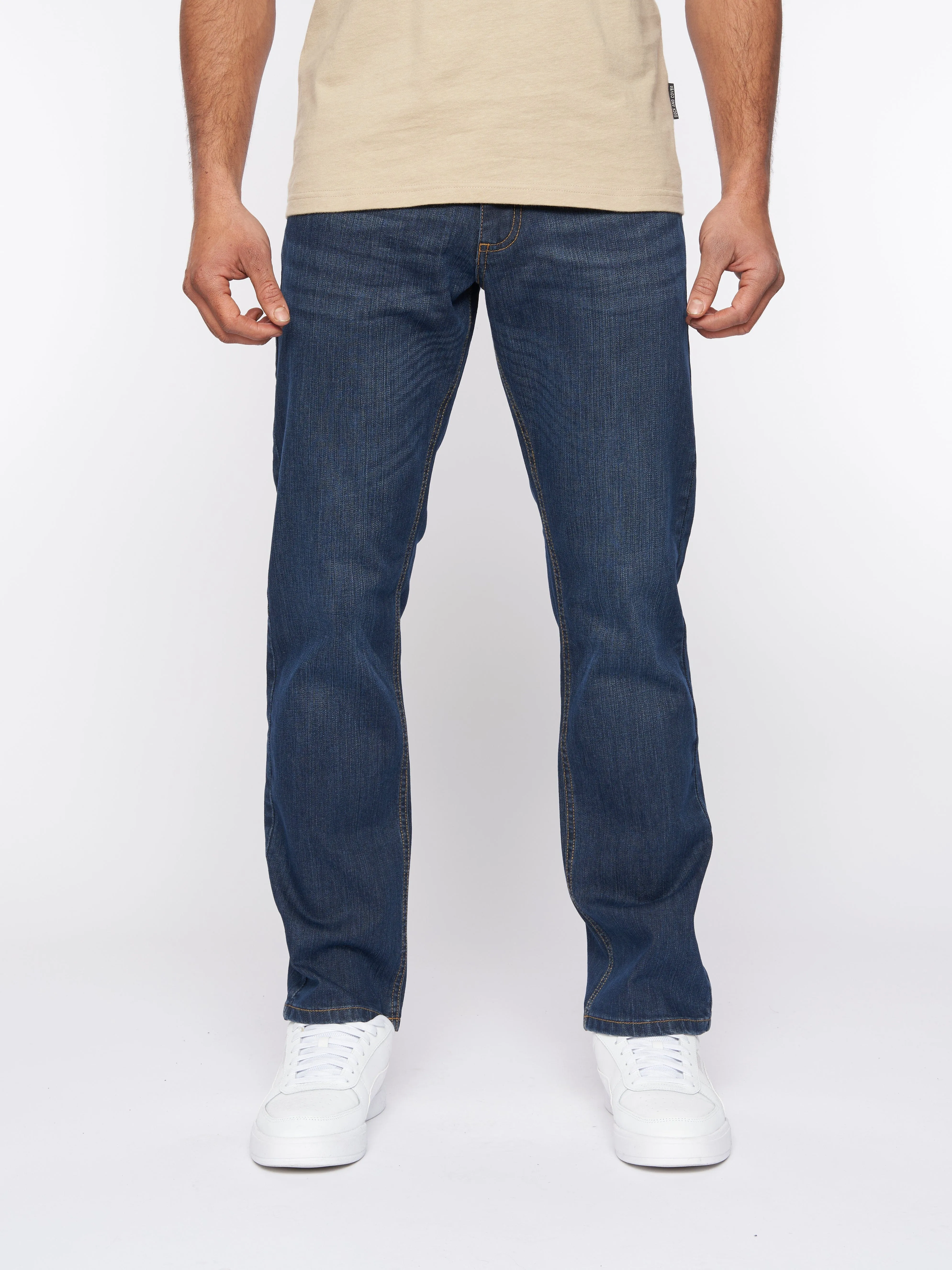Mens Hydras Straight Leg Jeans Dark Wash sold by Brand Corner