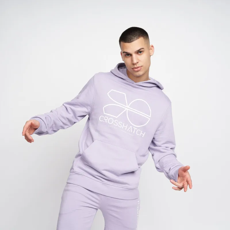 Crosshatch Mens Zieman Hoodie Light Purple sold by Brand Corner