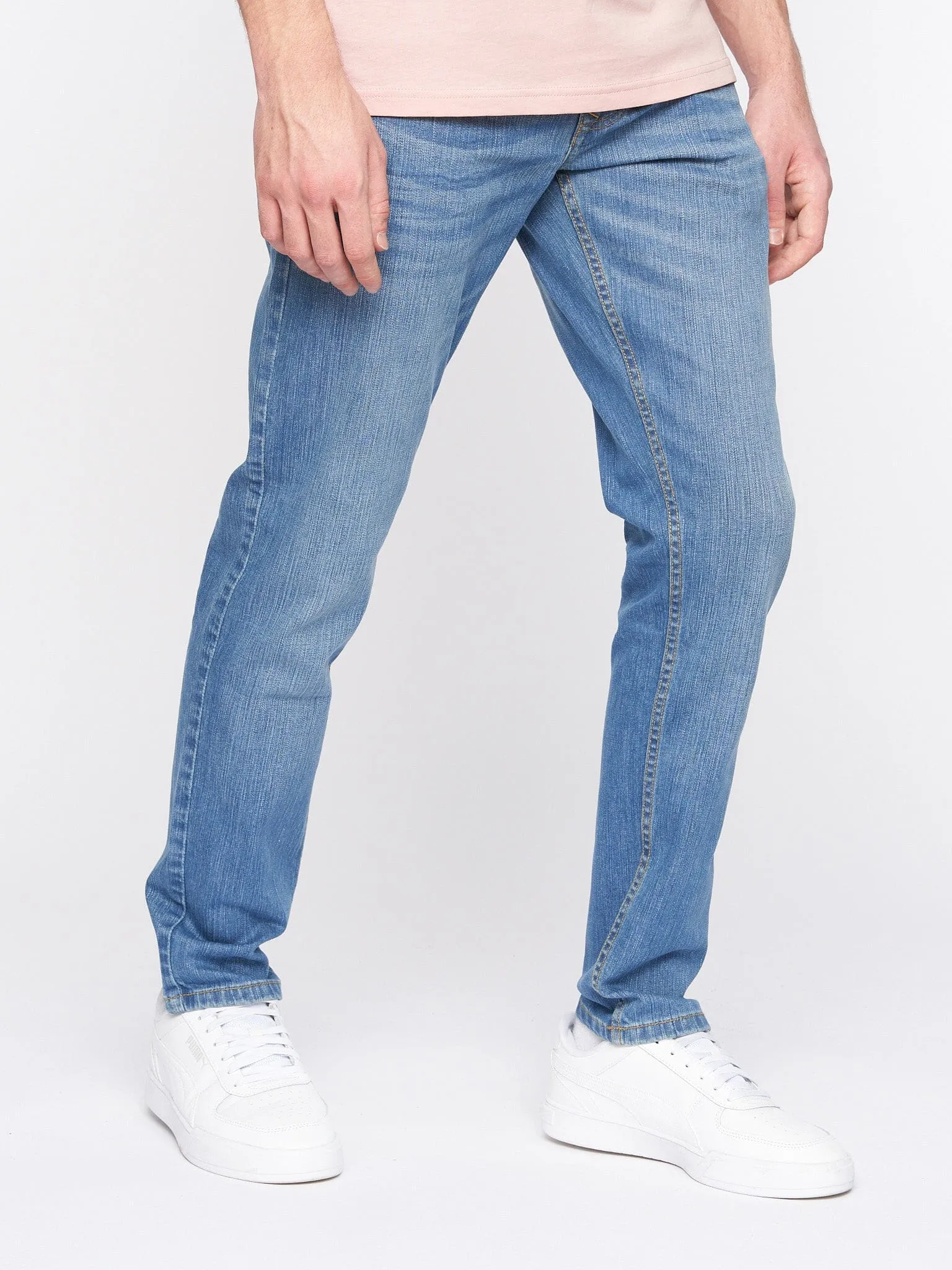 Mens Arles Slim Fit Jeans Light Wash sold by Brand Corner product image thumbnail 3