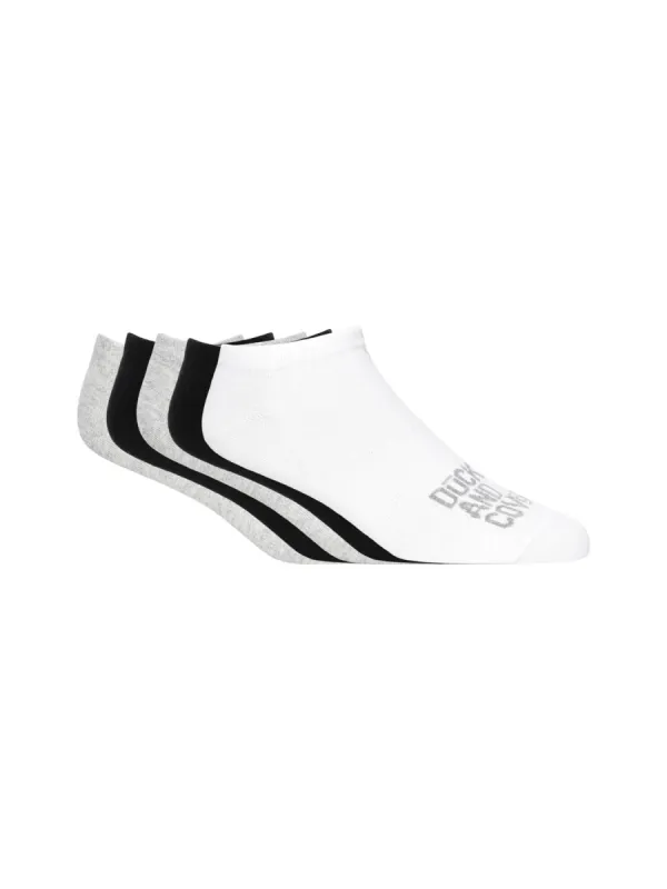 Mens Fubel Trainer Socks 5pk Assorted made by Duck and Cover