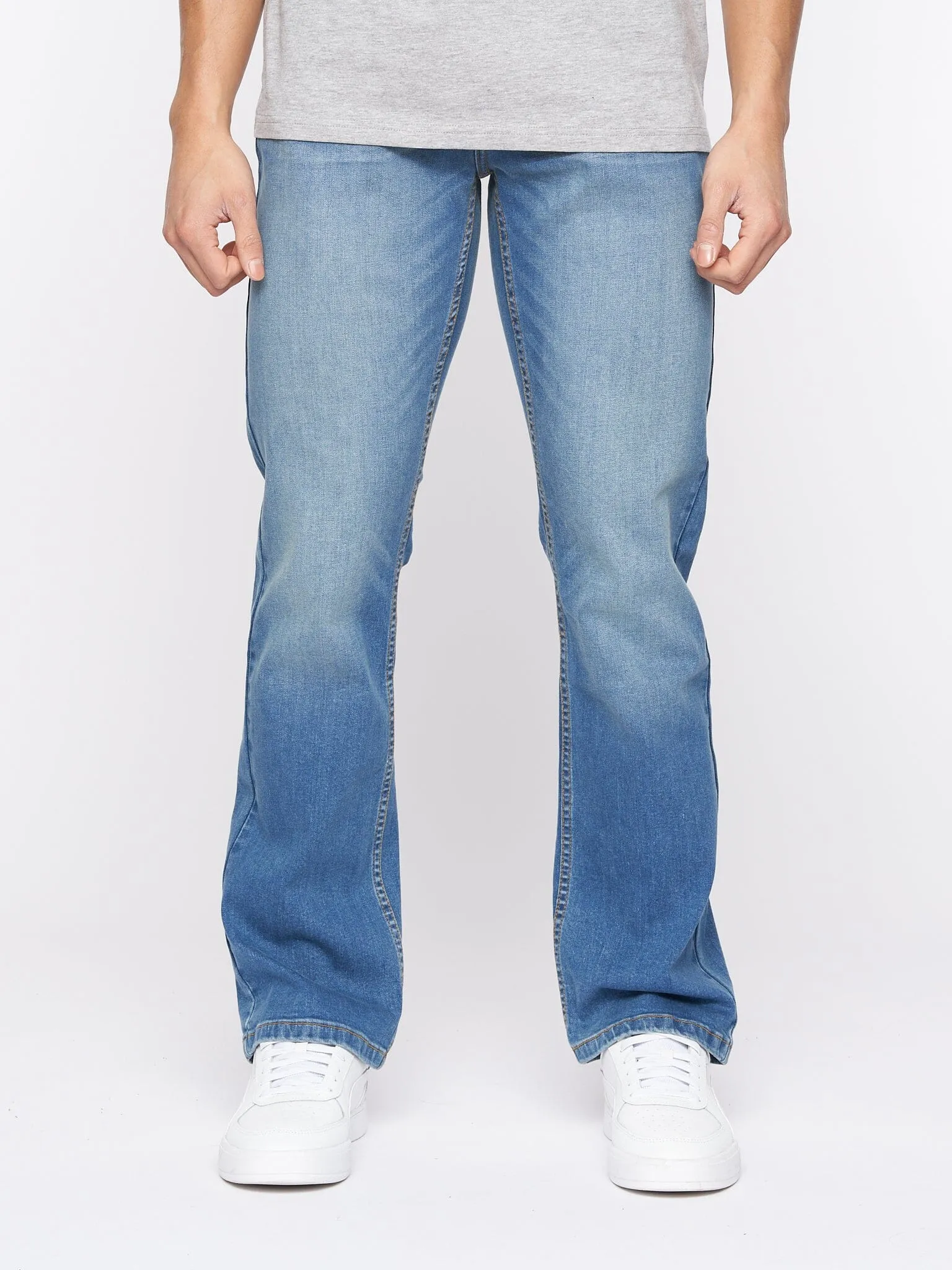 Mens Winsbury Bootcut Jeans Stone Wash sold by Brand Corner