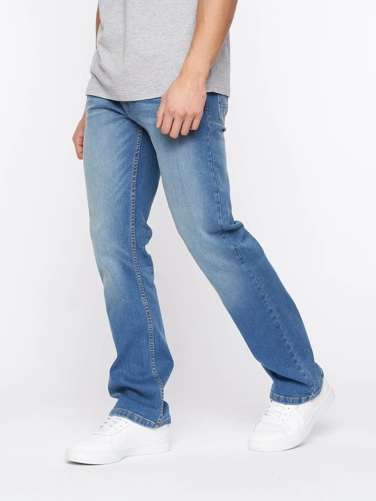 Mens Winsbury Bootcut Jeans Stone Wash sold by Brand Corner product image thumbnail 5
