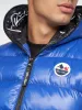 Mateo Hooded Gilet Mid Blue sold by Brand Corner