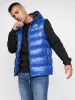 Mateo Hooded Gilet Mid Blue sold by Brand Corner