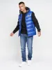 Mateo Hooded Gilet Mid Blue sold by Brand Corner