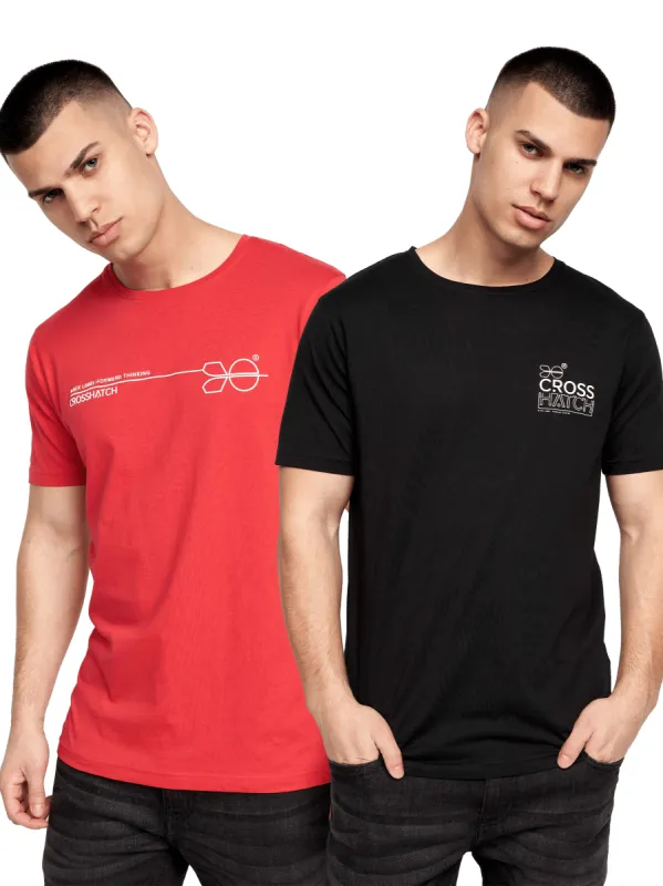 Baxley T-Shirt 2pk Red/Black sold by Brand Corner