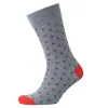 Money Mens Dot Trio Socks 3pk - Lt Grey/Night Sky sold by Brand Corner
