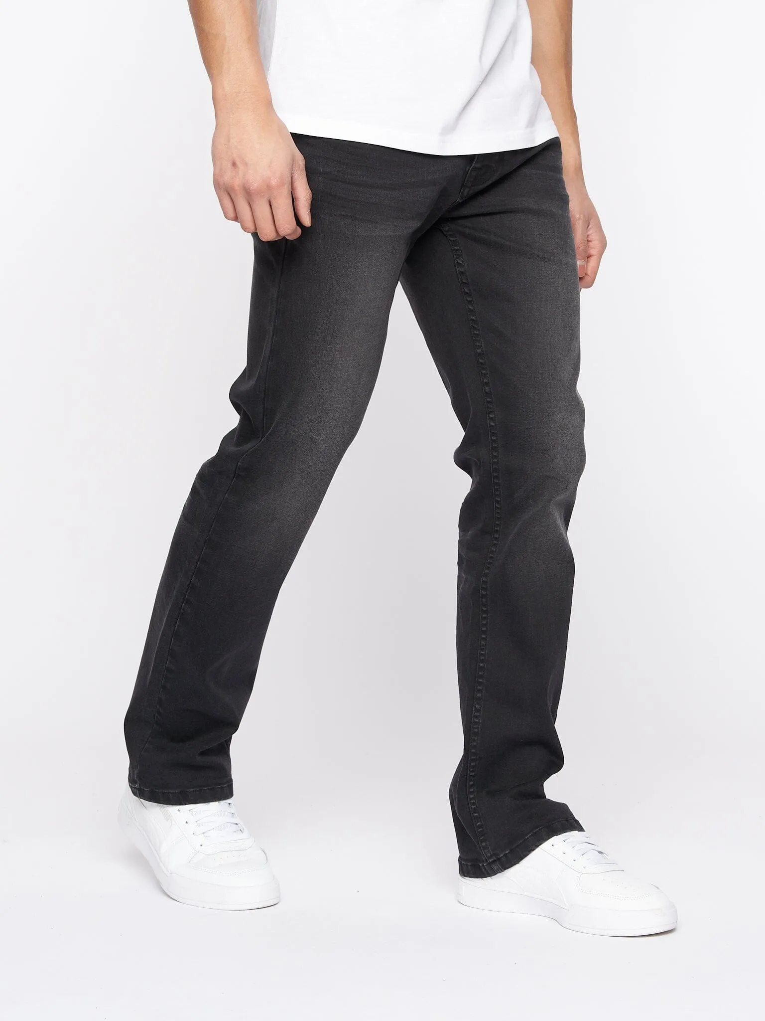 Mens Winsbury Bootcut Jeans Black Wash sold by Brand Corner product image thumbnail 5
