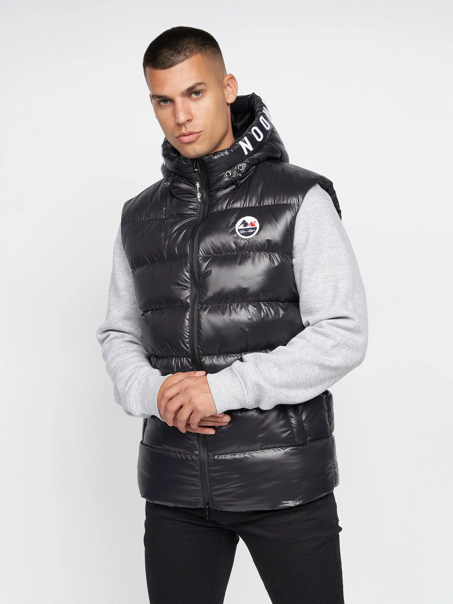 Karnos Hooded Gilet Black sold by Brand Corner