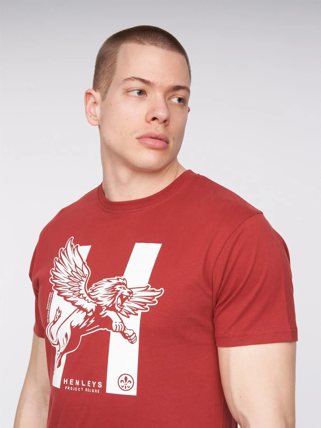 Mens Curveball T-Shirt Deep Red sold by Brand Corner product image thumbnail 5