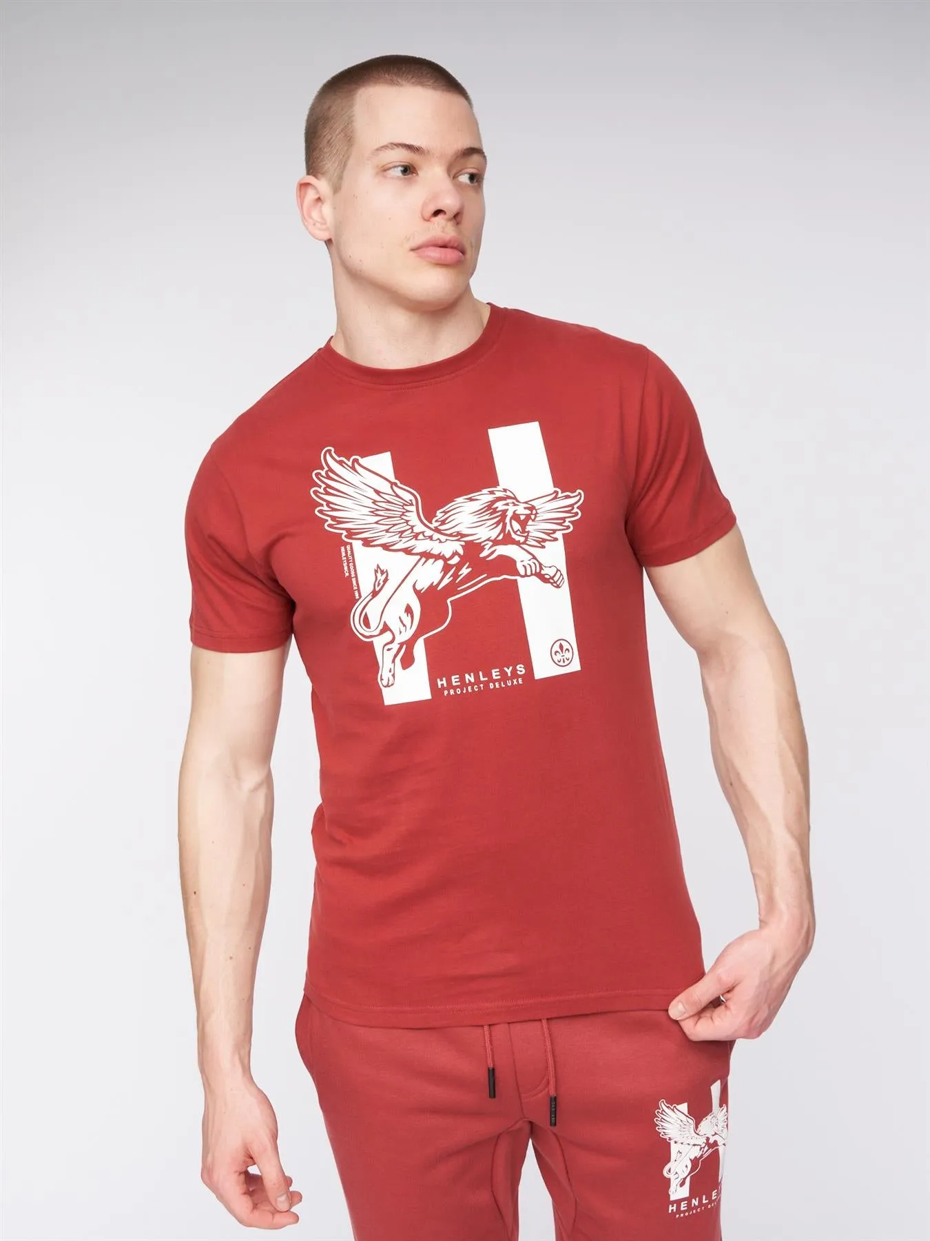 Mens Curveball T-Shirt Deep Red sold by Brand Corner product image thumbnail 3