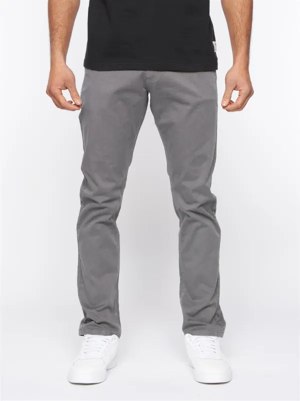 Mens Moretor Chinos Dark Grey made by Duck and Cover