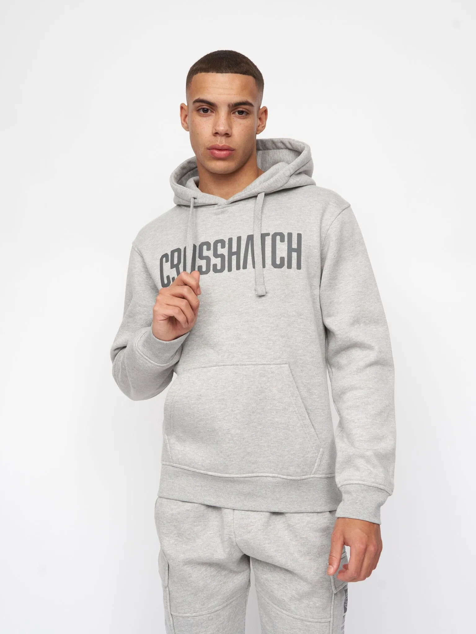 Holdouts Hoodie Grey Marl sold by Brand Corner