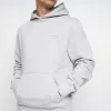 Crosshatch Mens Emmson Hoodie Grey Marl sold by Brand Corner