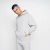 Crosshatch Mens Emmson Hoodie Grey Marl sold by Brand Corner
