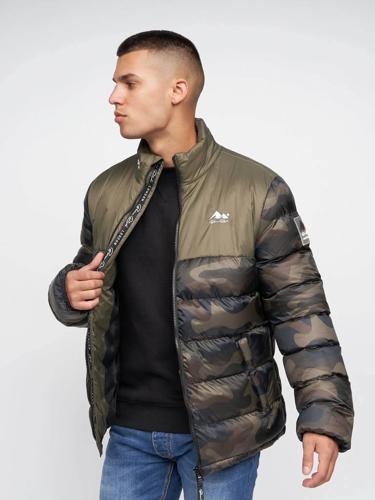 Carlito Oversized Puffa Olive Camo sold by Brand Corner product image thumbnail 3