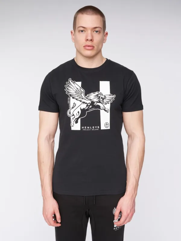 Mens Curveball T-Shirt Black sold by Brand Corner