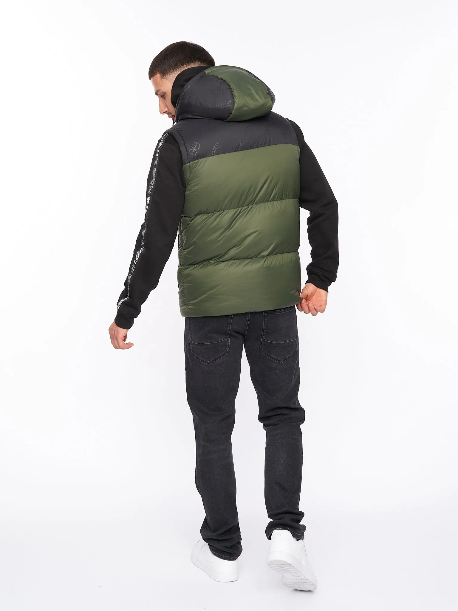 Chemerley Hooded Gilet Olive sold by Brand Corner product image thumbnail 4