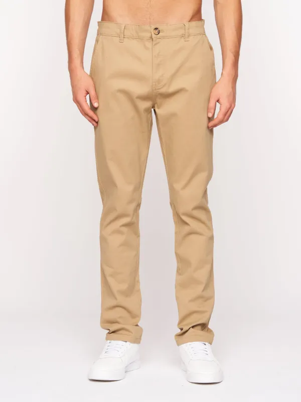 Crosshatch Mens Roysden Chinos Sand sold by Brand Corner