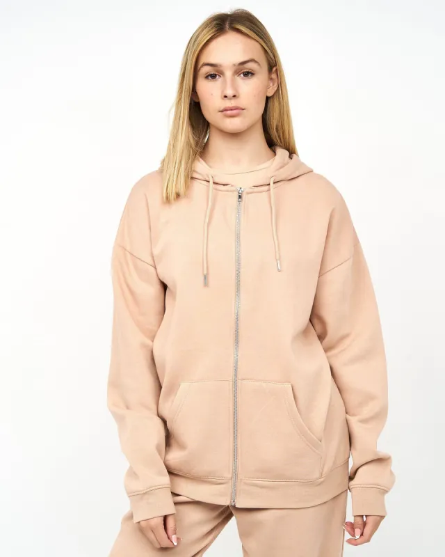 Juice Ladies Fabrica Zip Thru Hoodie New Stone sold by Brand Corner