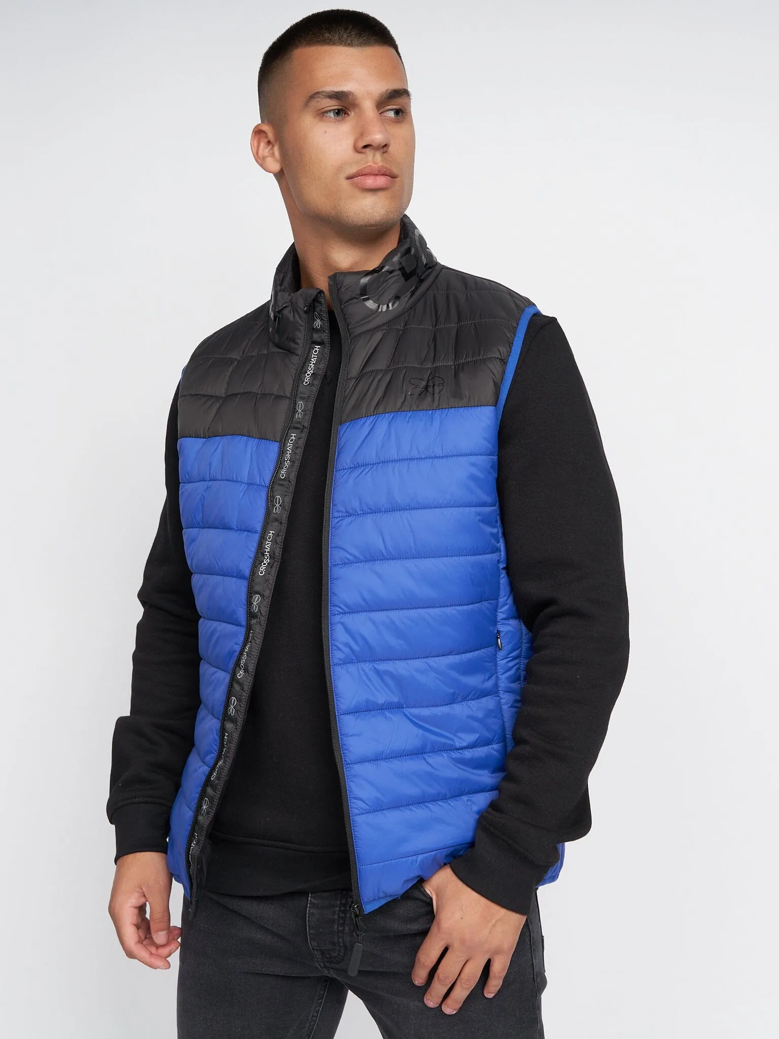 Presnell High Neck Gilet Blue sold by Brand Corner product image thumbnail 2