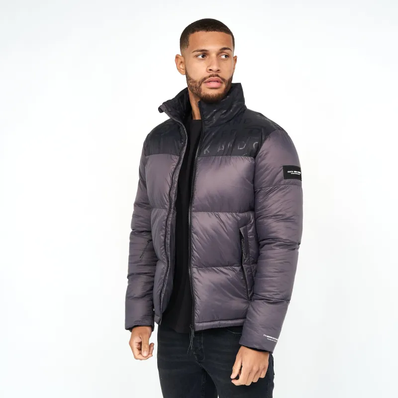 Duck and Cover Mens Synmax Quilted Jacket Charcoal sold by Brand Corner