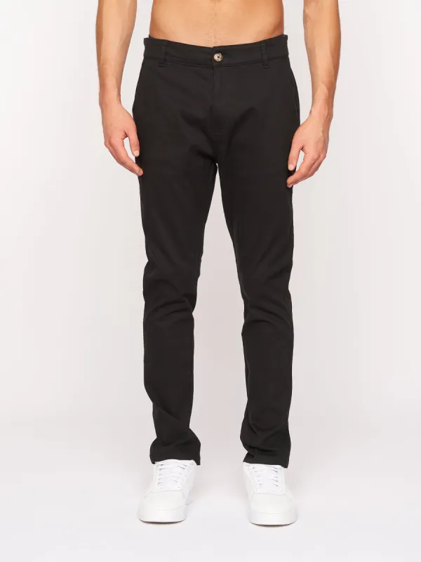 Crosshatch Mens Roysden Chinos Black sold by Brand Corner