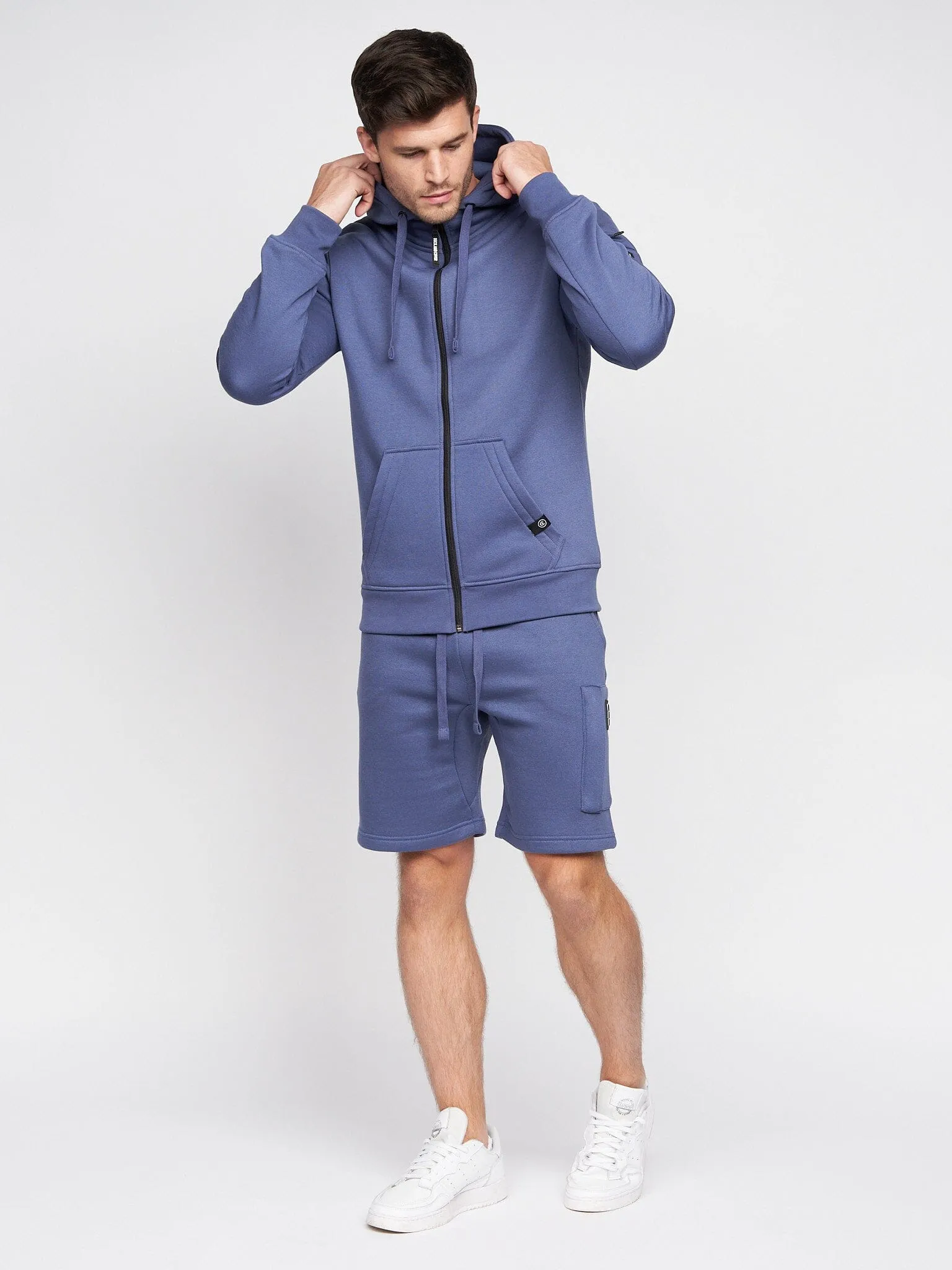 Milgate Zip Thru Hoodie Navy sold by Brand Corner
