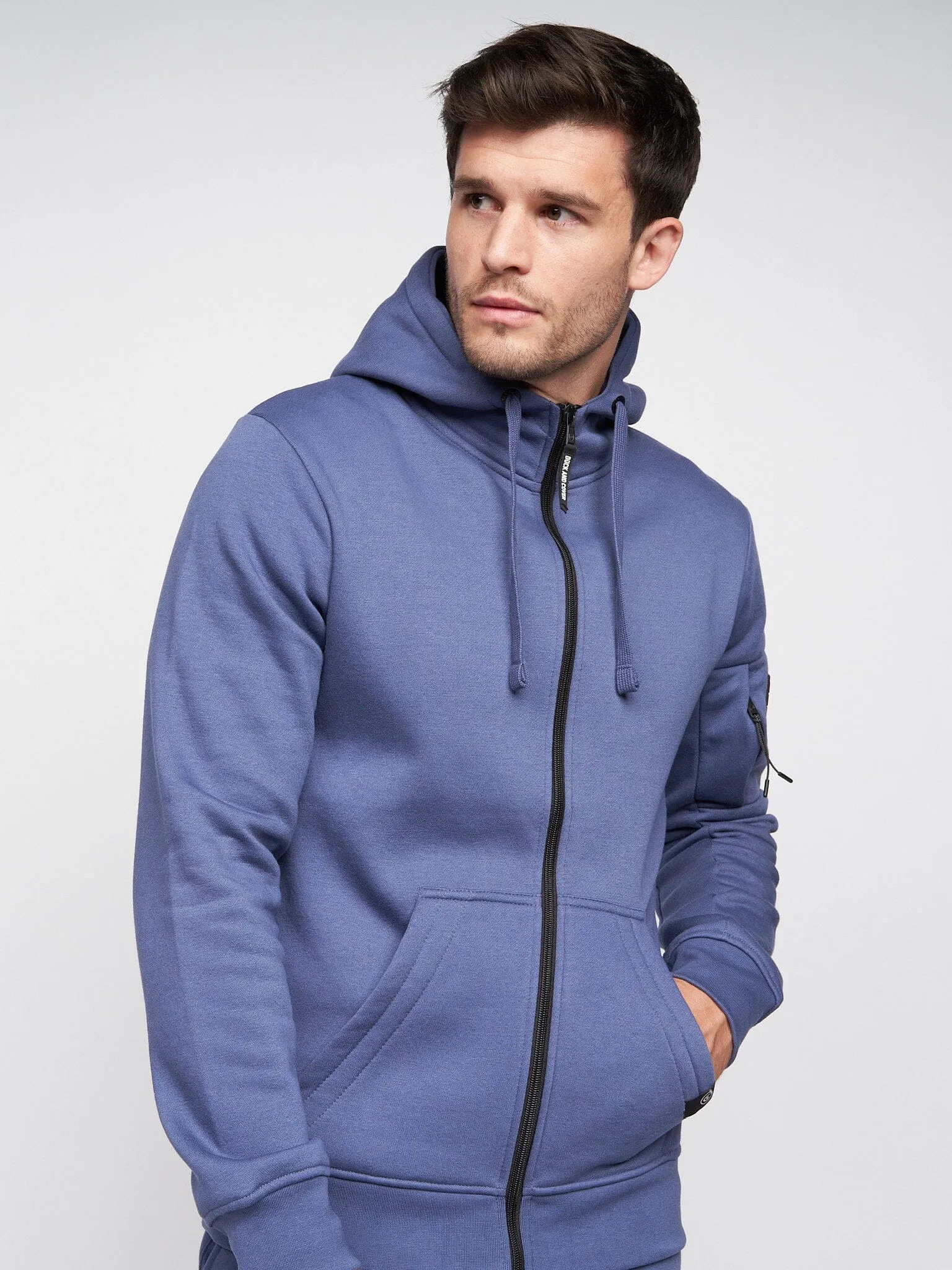 Milgate Zip Thru Hoodie Navy sold by Brand Corner product image thumbnail 2