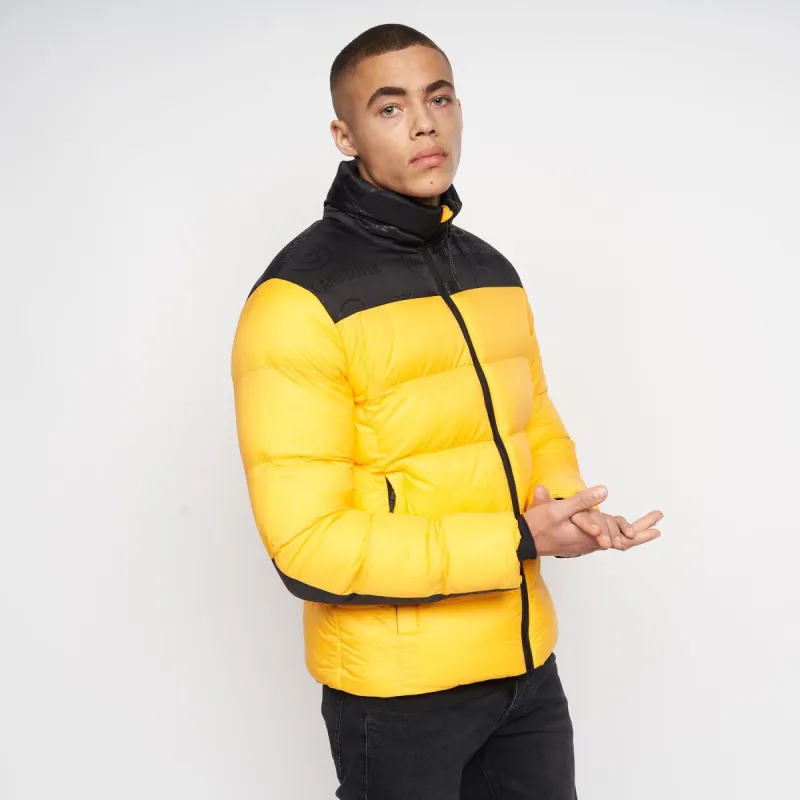 Duck and Cover Mens Synflax Puffer Jacket Yellow sold by Brand Corner