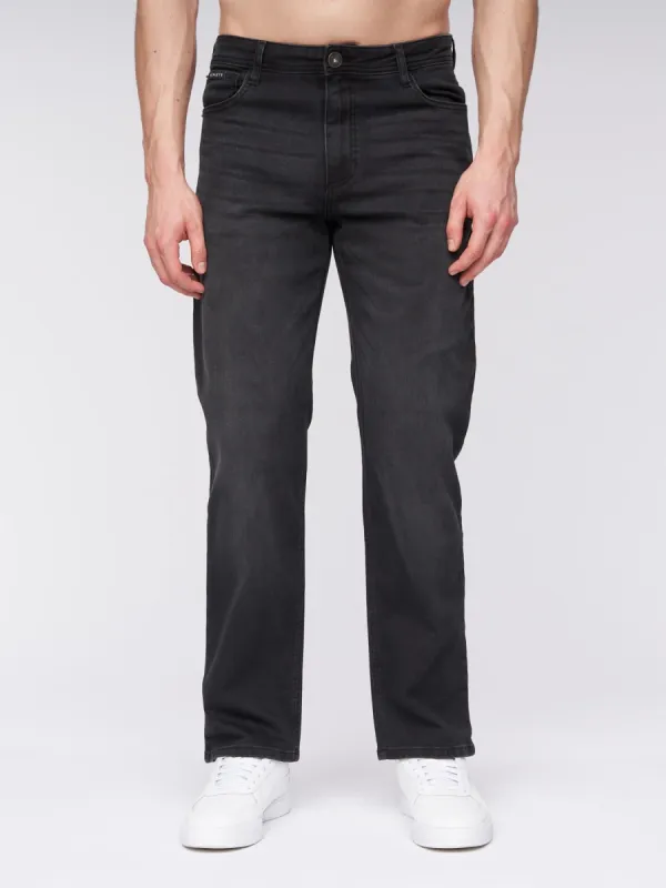 Mens Breeze Straight Fit Jeans Black Wash sold by Brand Corner