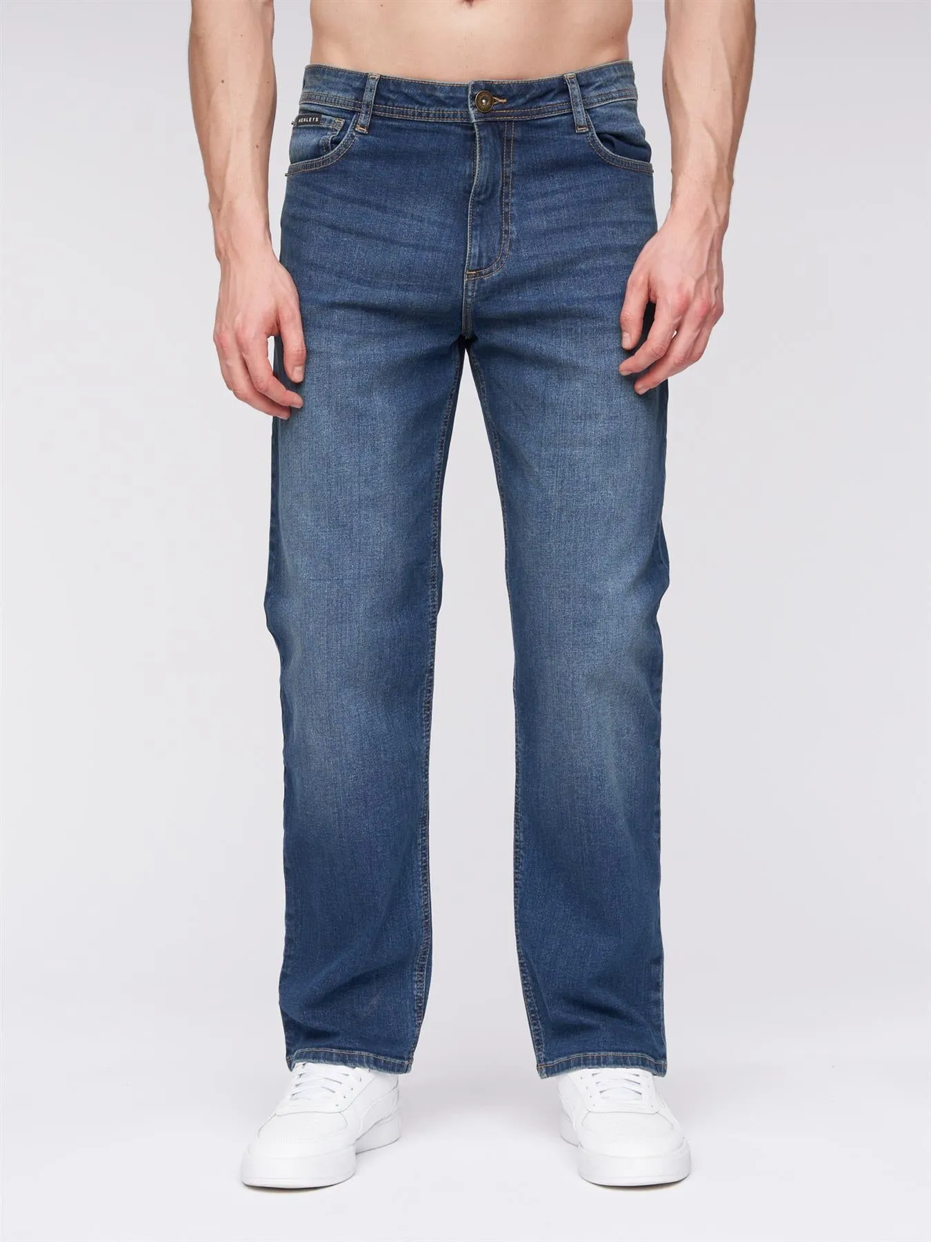 Mens Breeze Straight Fit Jeans Stone Wash sold by Brand Corner