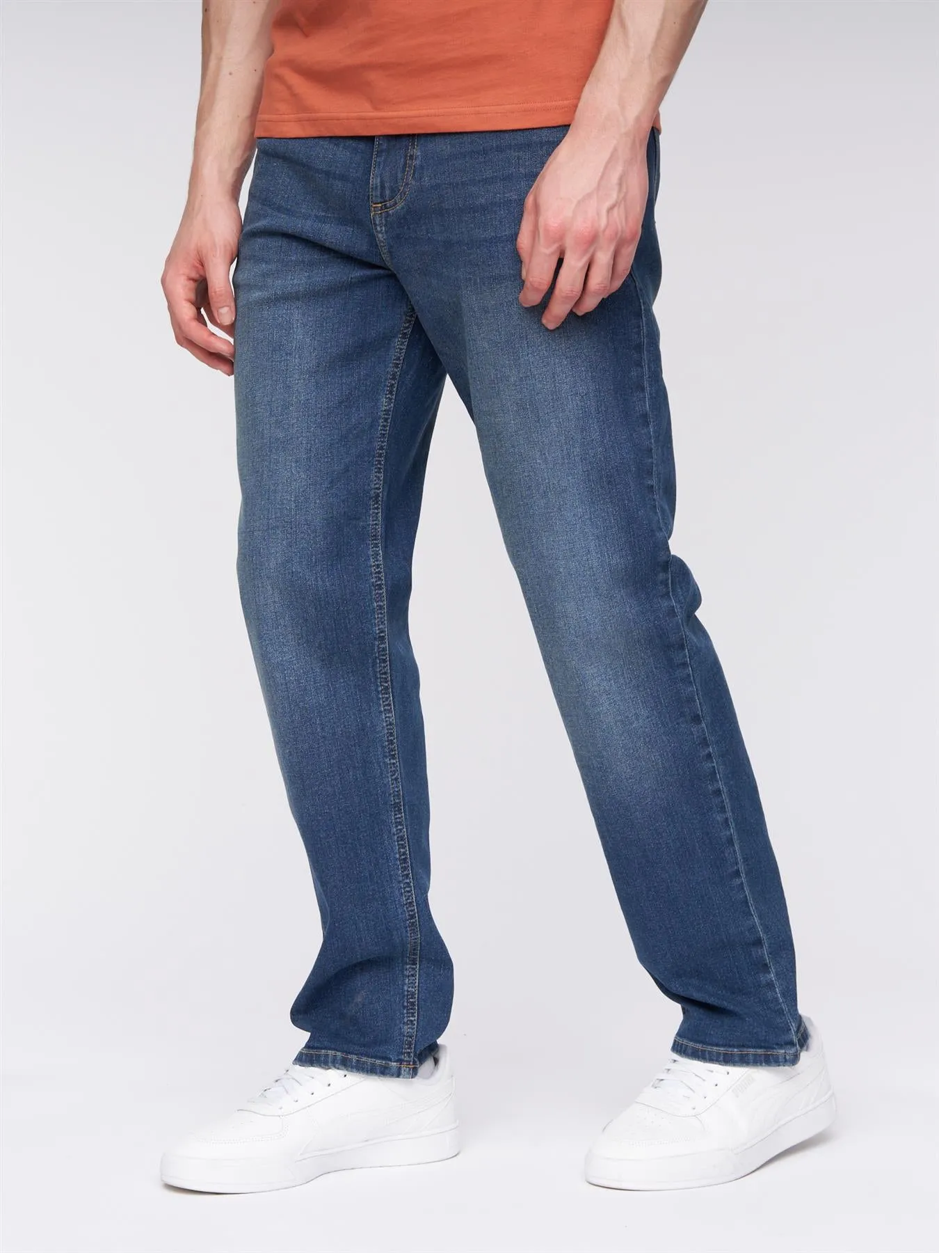 Mens Breeze Straight Fit Jeans Stone Wash sold by Brand Corner product image thumbnail 2