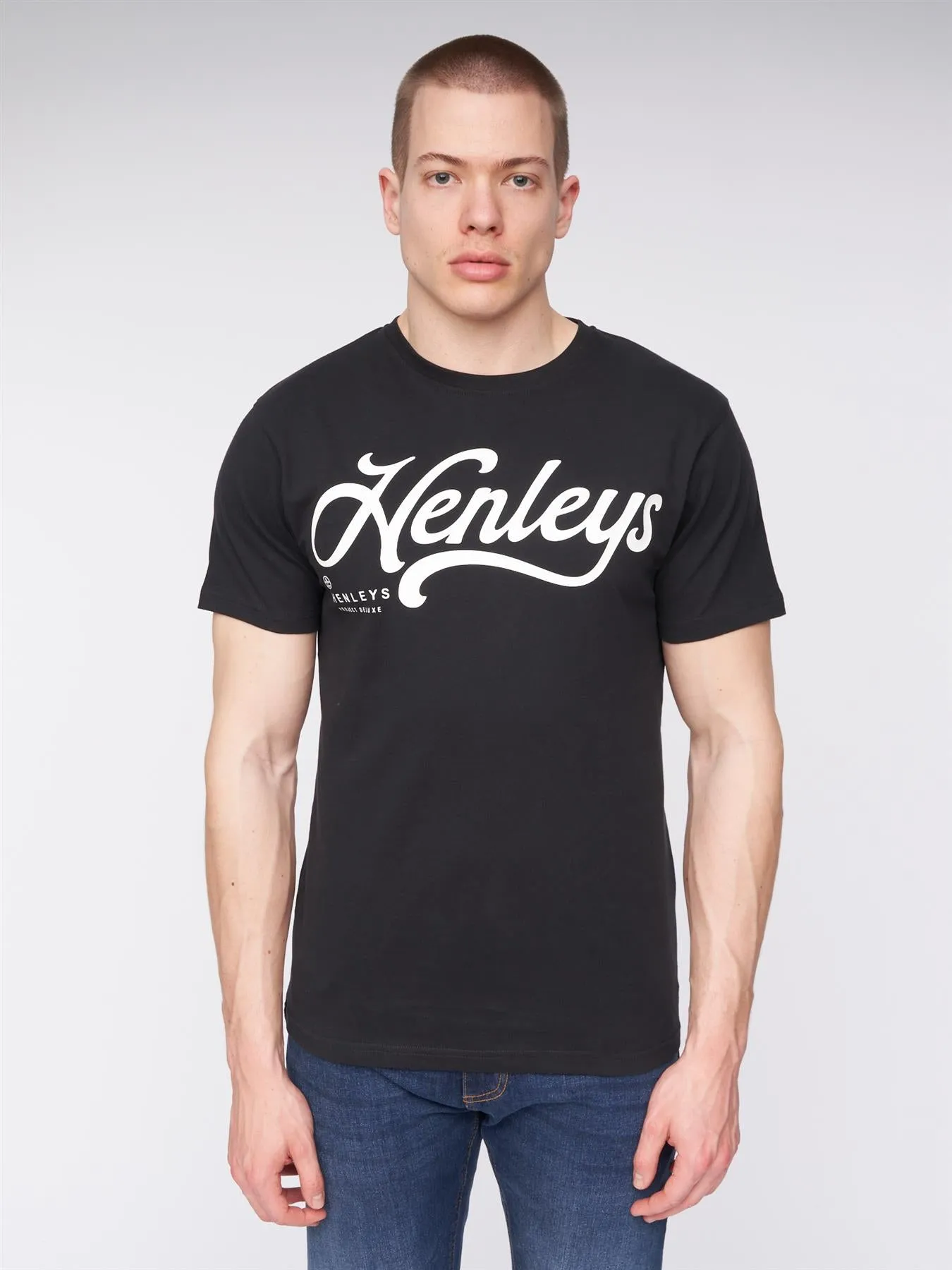 Mens Scripthen T-Shirt Black sold by Brand Corner