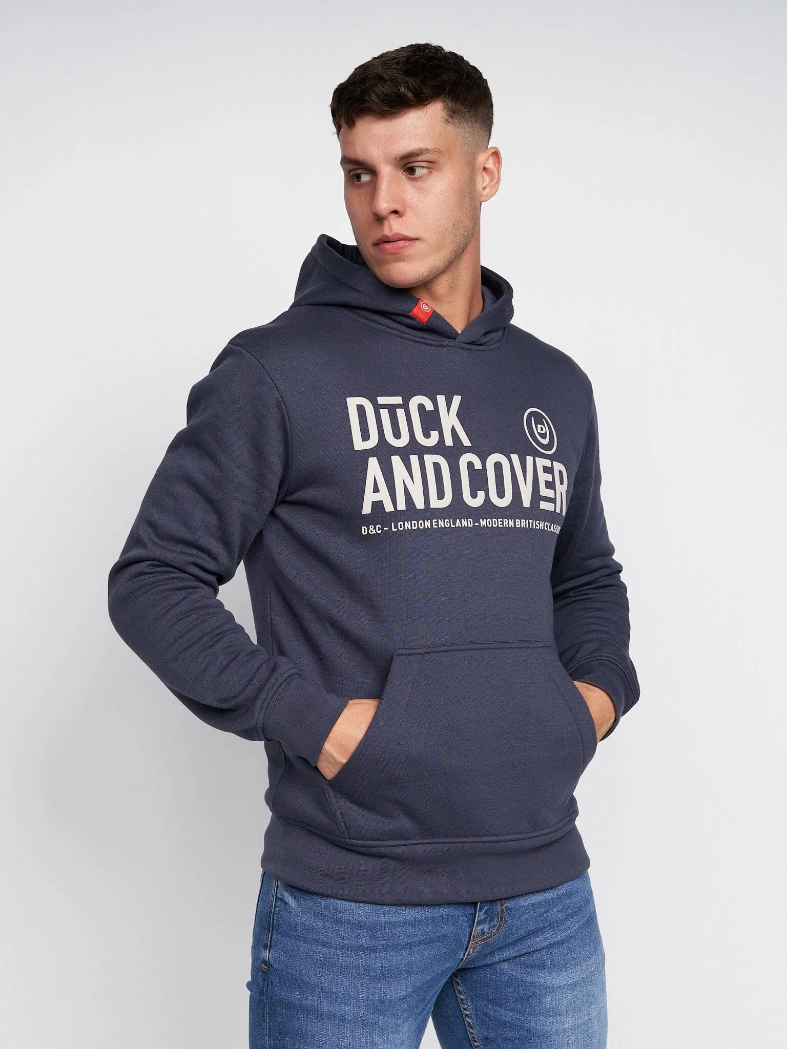 Hillman Hoodie Navy sold by Brand Corner