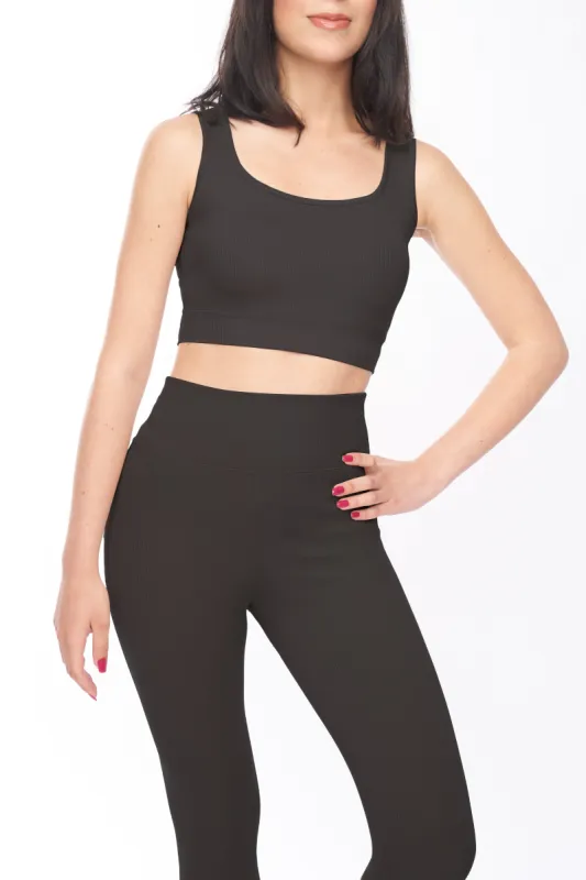 Womens Roda Ribbed Top Black sold by Brand Corner