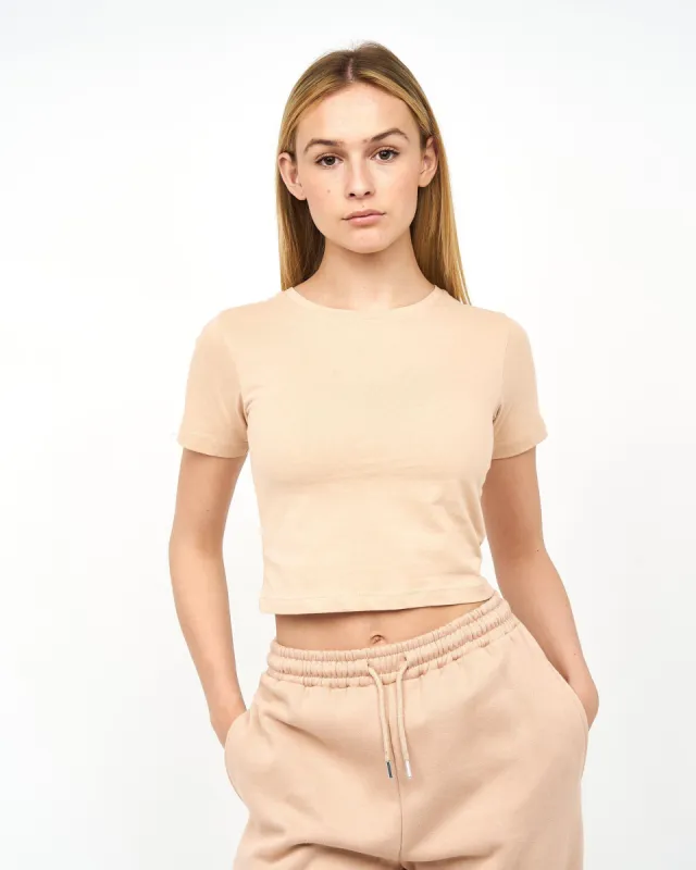 Juice Ladies Tilly Crop T-Shirt New Stone sold by Brand Corner