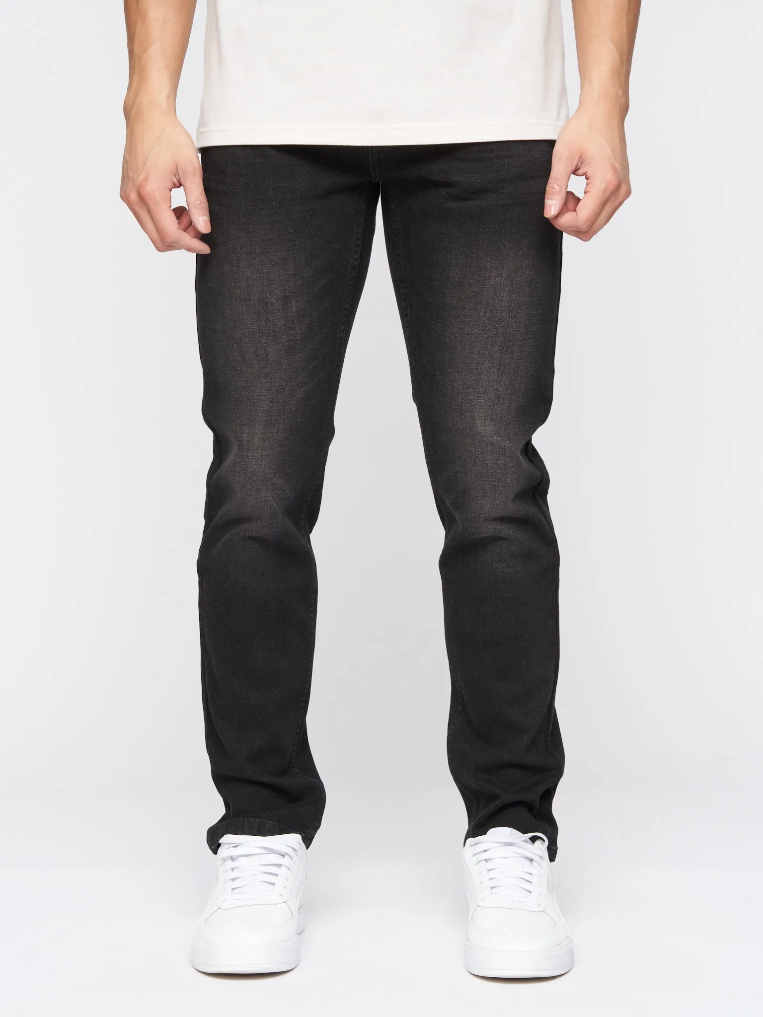 Crosshatch Mens Malcolm Slim Fit Jeans Black Wash sold by Brand Corner product image thumbnail 2