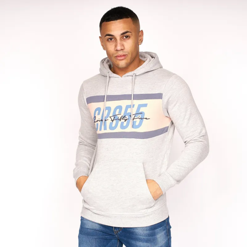 Mens Gramply Hoodie Light Grey Marl sold by Brand Corner